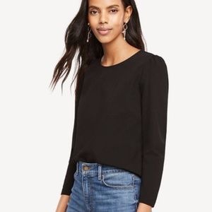 Ann Taylor Puff Sleeve Blouse